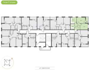 2-к квартира, вторичка, 50м2, 7/18 этаж