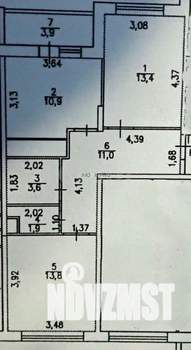2-к квартира, сданный дом, 59м2, 15/16 этаж