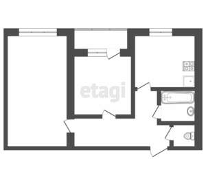 2-к квартира, вторичка, 60м2, 6/10 этаж