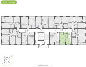 1-к квартира, вторичка, 35м2, 15/18 этаж