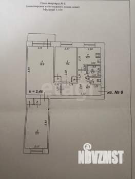 3-к квартира, вторичка, 60м2, 2/5 этаж