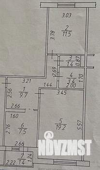 2-к квартира, вторичка, 54м2, 5/5 этаж