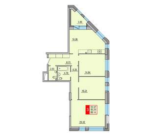 3-к квартира, вторичка, 99м2, 2/8 этаж