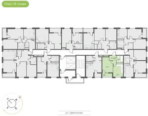 1-к квартира, вторичка, 35м2, 12/18 этаж