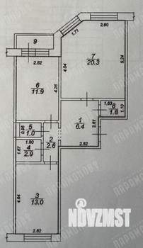 2-к квартира, вторичка, 62м2, 3/17 этаж