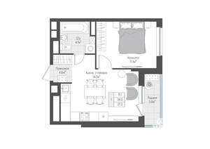 1-к квартира, вторичка, 36м2, 3/10 этаж