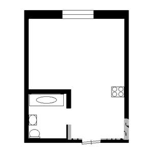 1-к квартира, вторичка, 35м2, 1/5 этаж