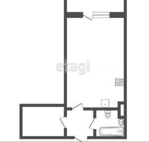 Студия квартира, вторичка, 29м2, 6/17 этаж