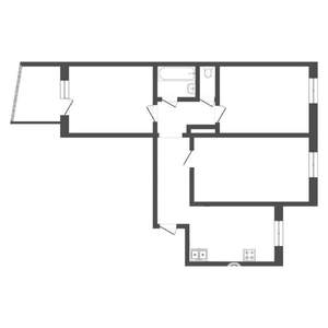 3-к квартира, вторичка, 68м2, 4/9 этаж