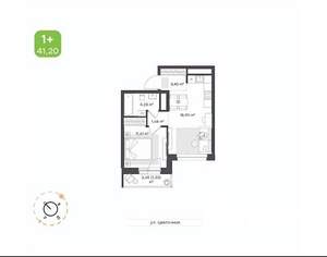 1-к квартира, вторичка, 41м2, 11/17 этаж
