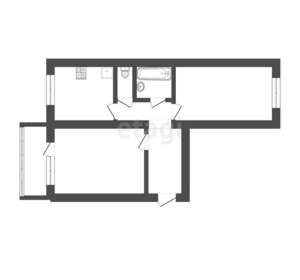 2-к квартира, вторичка, 48м2, 2/5 этаж