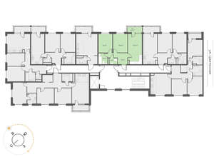 2-к квартира, вторичка, 60м2, 9/17 этаж