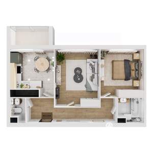 2-к квартира, вторичка, 60м2, 4/16 этаж