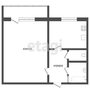 1-к квартира, вторичка, 37м2, 8/9 этаж
