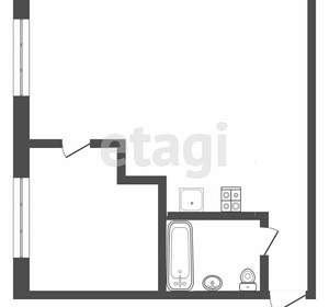 1-к квартира, вторичка, 34м2, 3/5 этаж