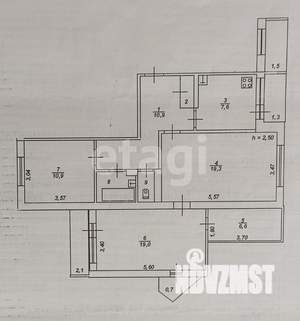 3-к квартира, вторичка, 68м2, 5/5 этаж
