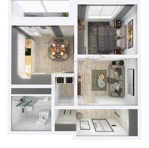 2-к квартира, сданный дом, 45м2, 10/22 этаж