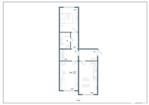 2-к квартира, сданный дом, 55м2, 2/15 этаж
