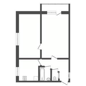 2-к квартира, вторичка, 41м2, 4/5 этаж