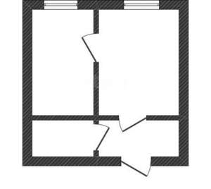 1-к квартира, вторичка, 31м2, 1/2 этаж