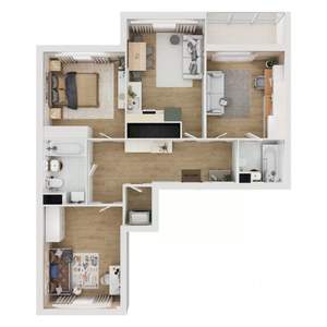 3-к квартира, вторичка, 84м2, 10/16 этаж