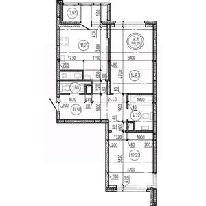 2-к квартира, вторичка, 60м2, 8/16 этаж