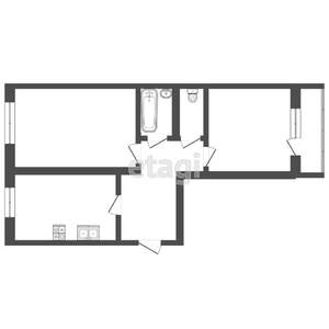 2-к квартира, вторичка, 67м2, 5/10 этаж