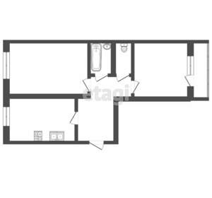 2-к квартира, вторичка, 67м2, 9/10 этаж