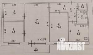 4-к квартира, вторичка, 62м2, 3/5 этаж