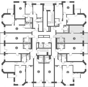 2-к квартира, вторичка, 46м2, 3/17 этаж