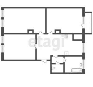 3-к квартира, вторичка, 62м2, 5/1 этаж