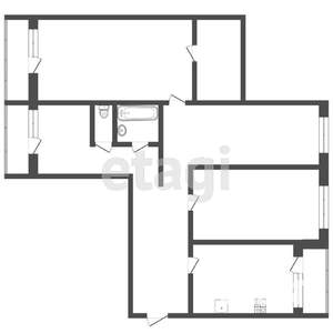 4-к квартира, вторичка, 54м2, 4/10 этаж